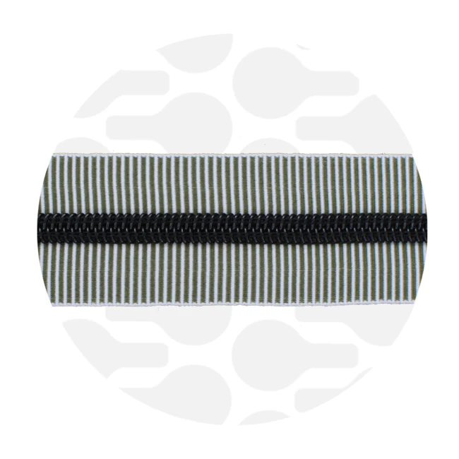#5 Zipper Tape Precut in 1m Length Matte Black Coil - Image 8