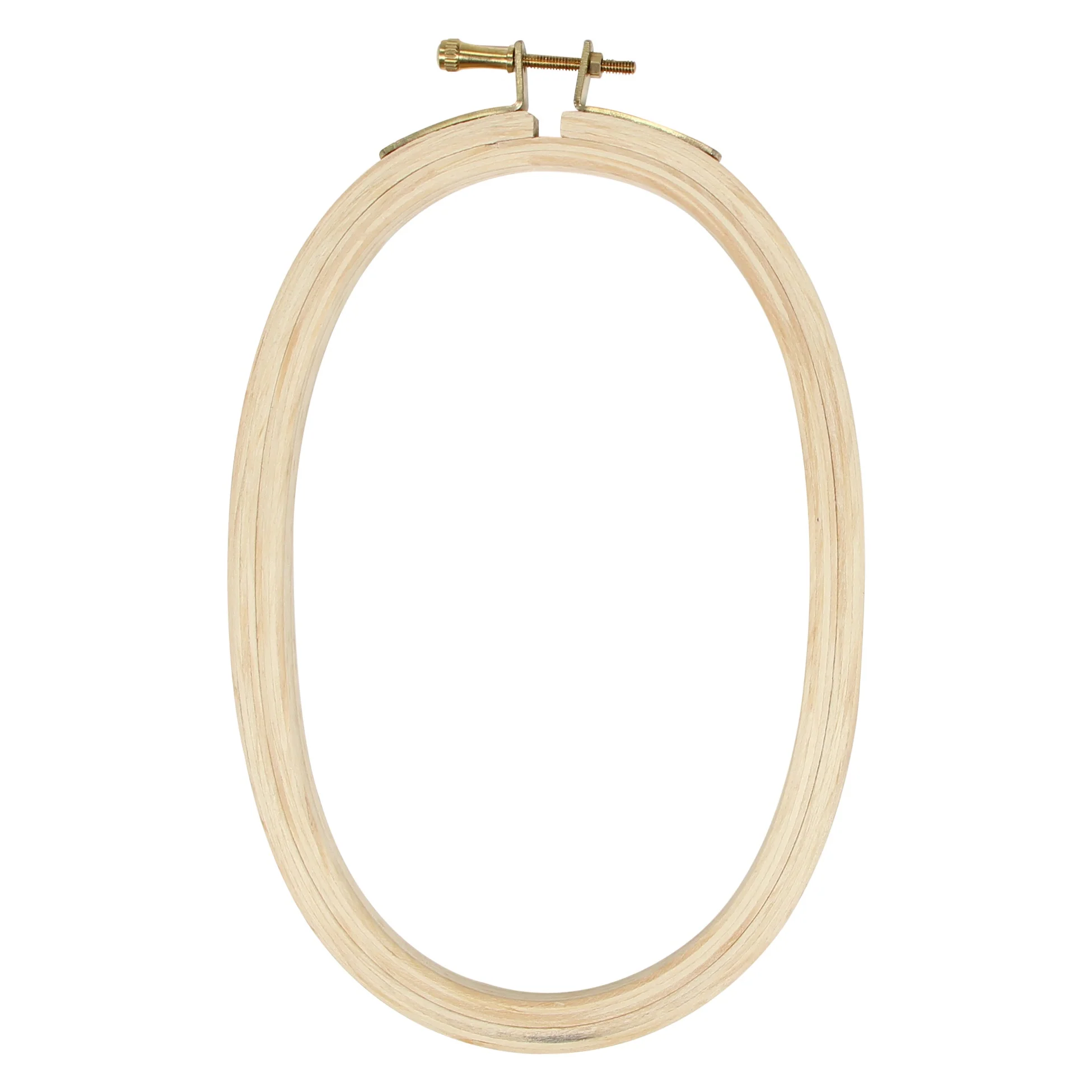 6" (15 cm) Wooden Oval Embroidery Hoop