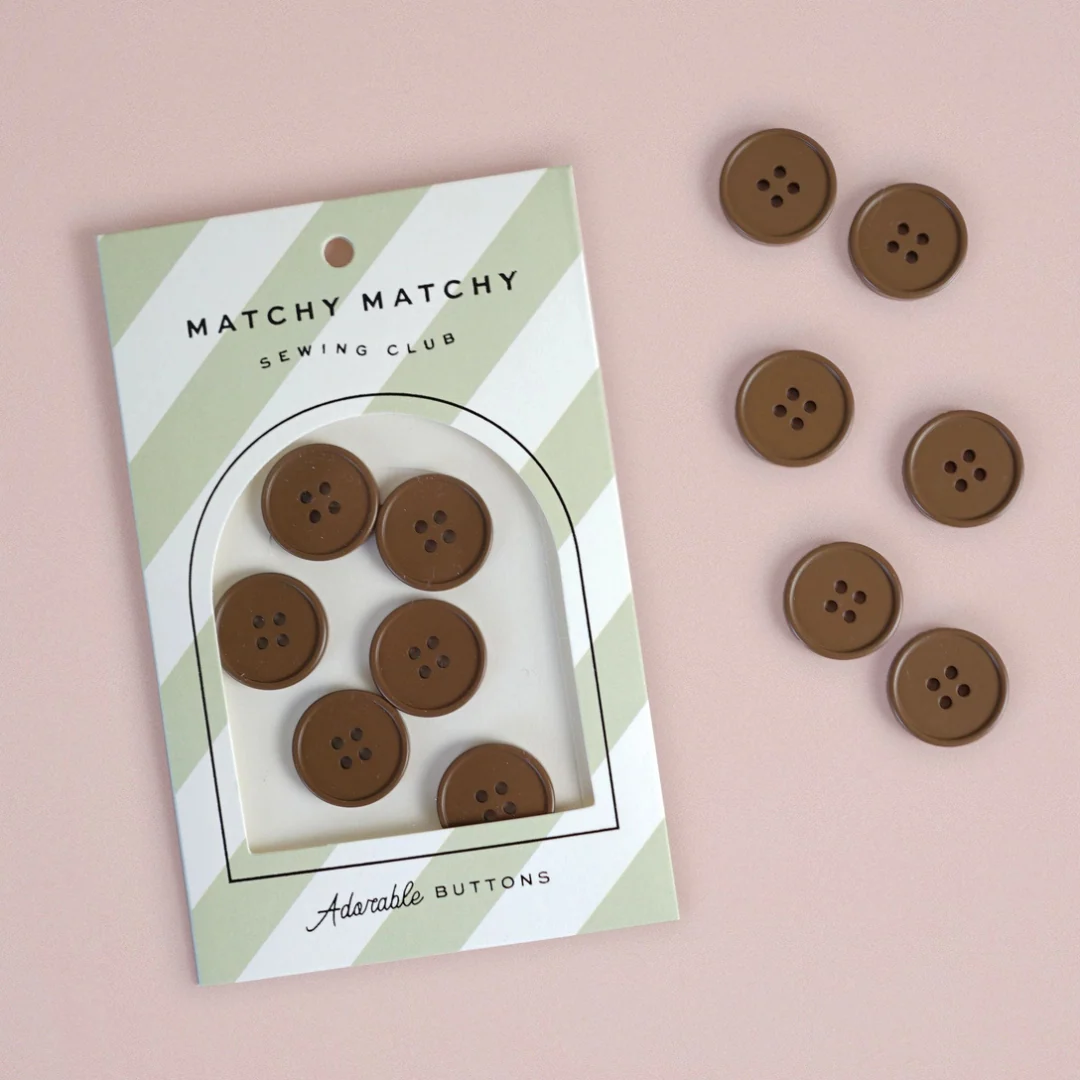 7/8" Retro Resin Button - 6 pack - Image 3