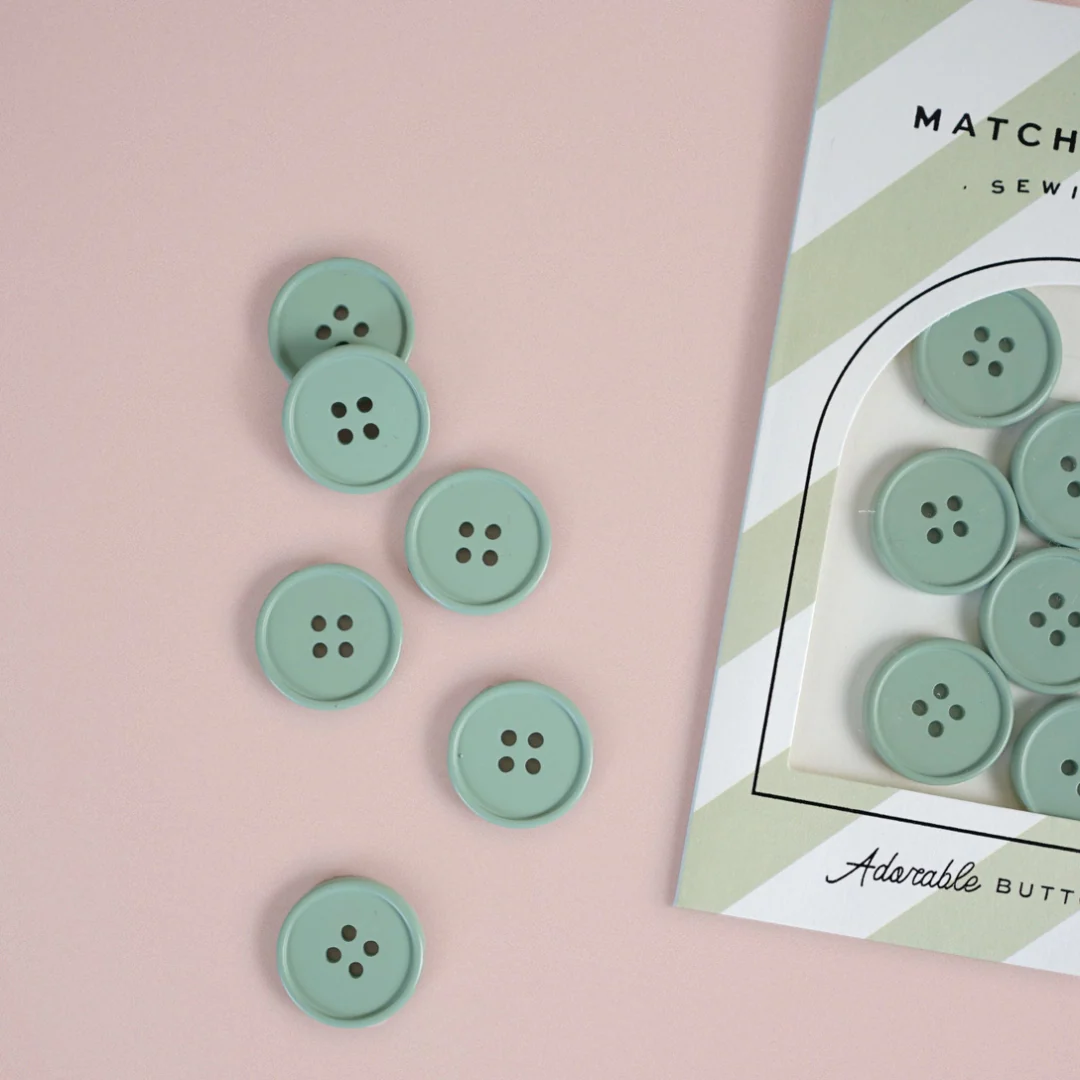 7/8" Retro Resin Button - 6 pack - Image 5