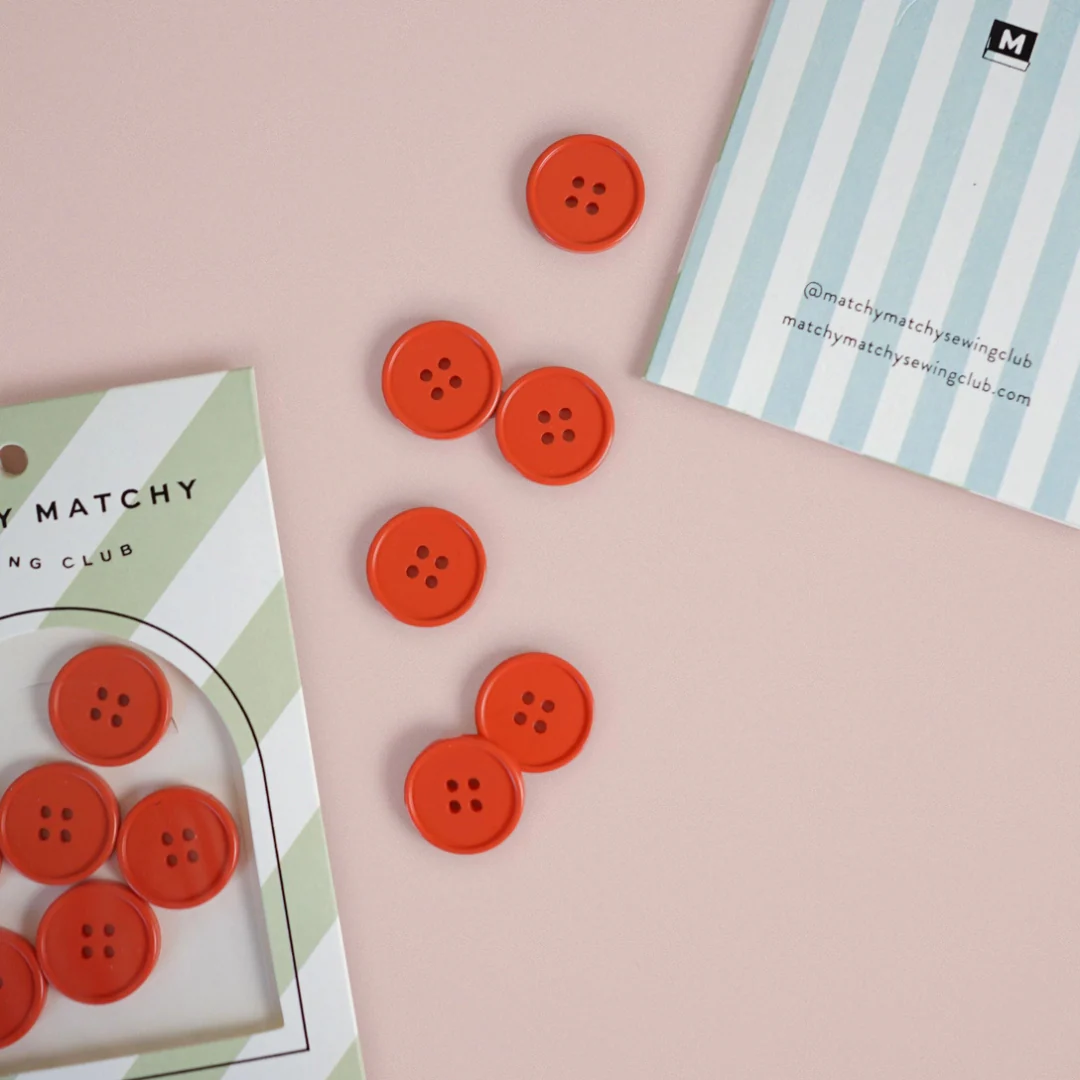 7/8" Retro Resin Button - 6 pack - Image 6
