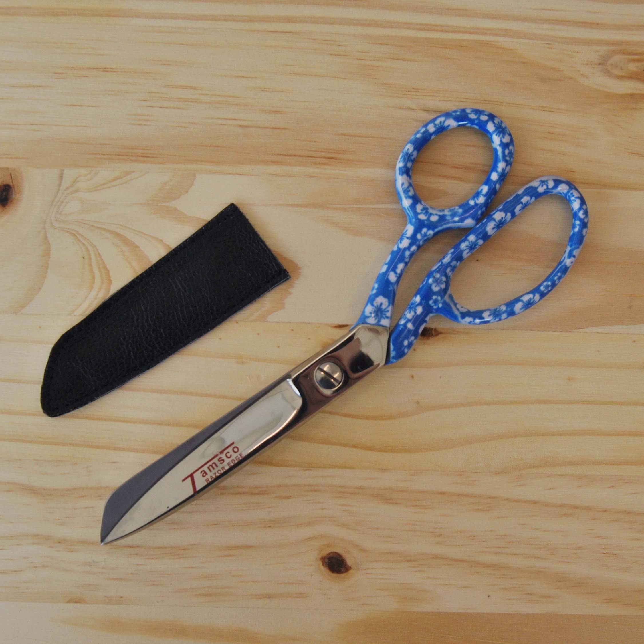 8" Professional Fabric Shears - Blue Floral