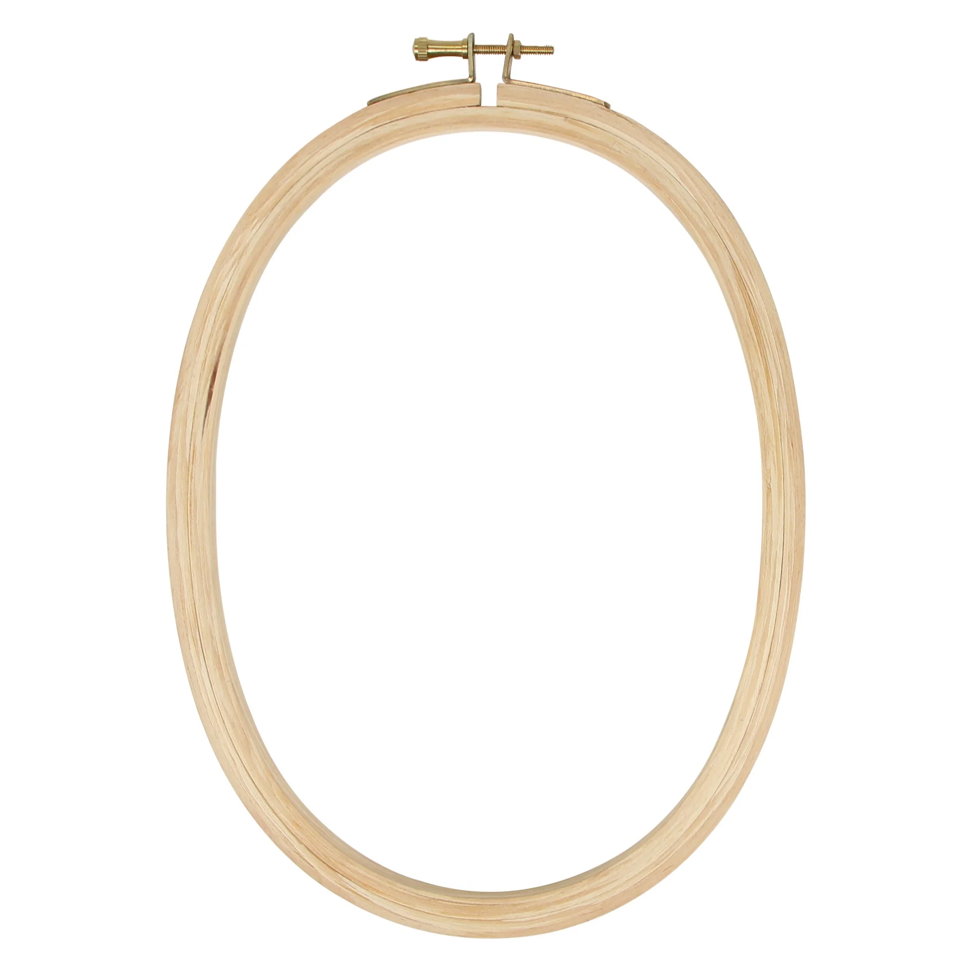 8" (20 cm) Wooden Oval Embroidery Hoop