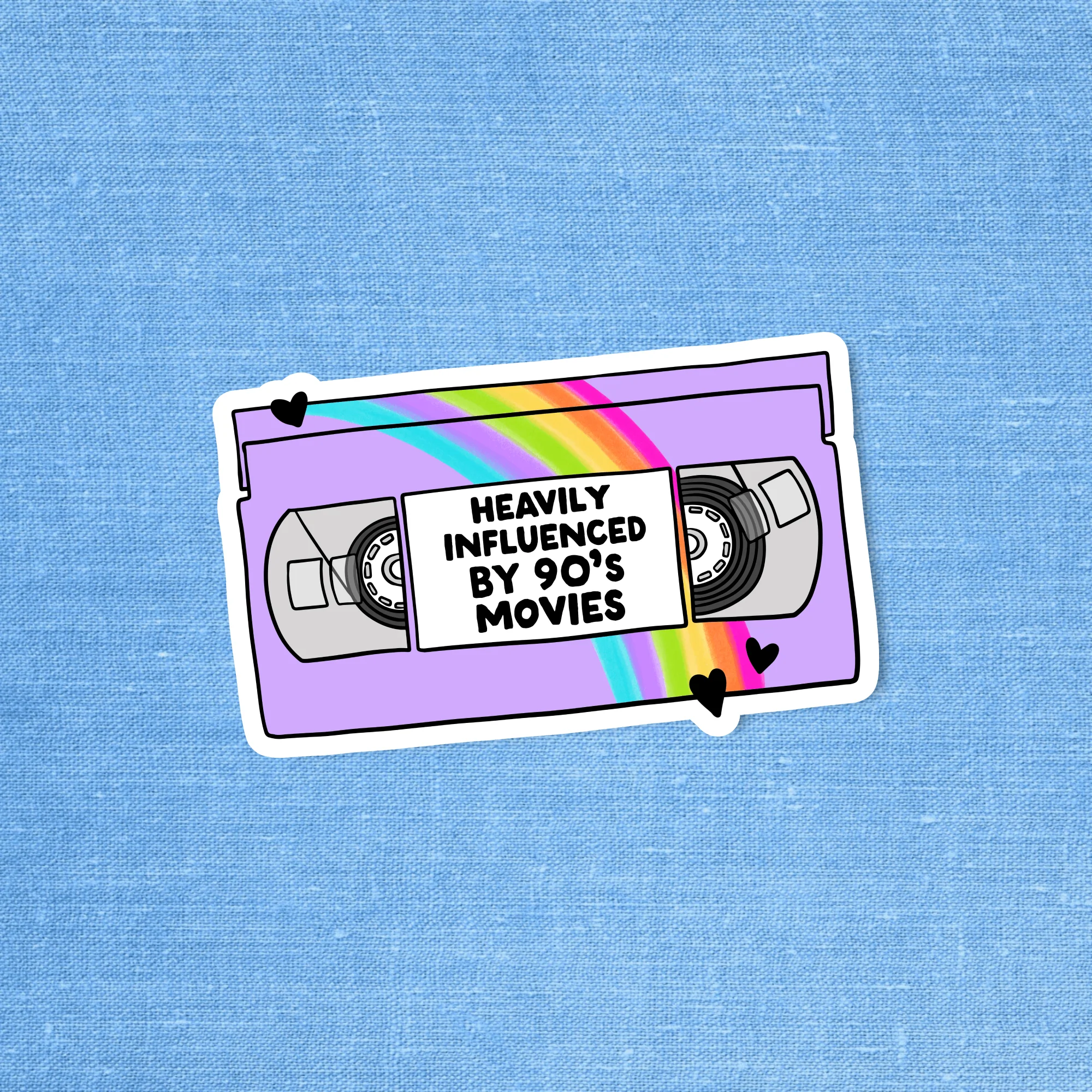 "Heavily Influenced by 90s Movies" Sticker