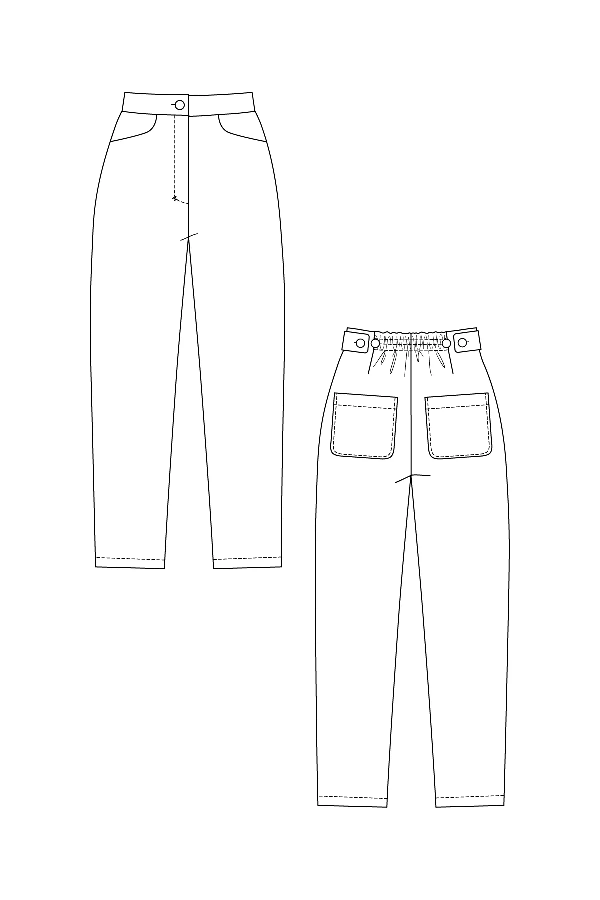 Named Clothing AINA trousers & culottes US0-24 - PDF Pattern - Image 9