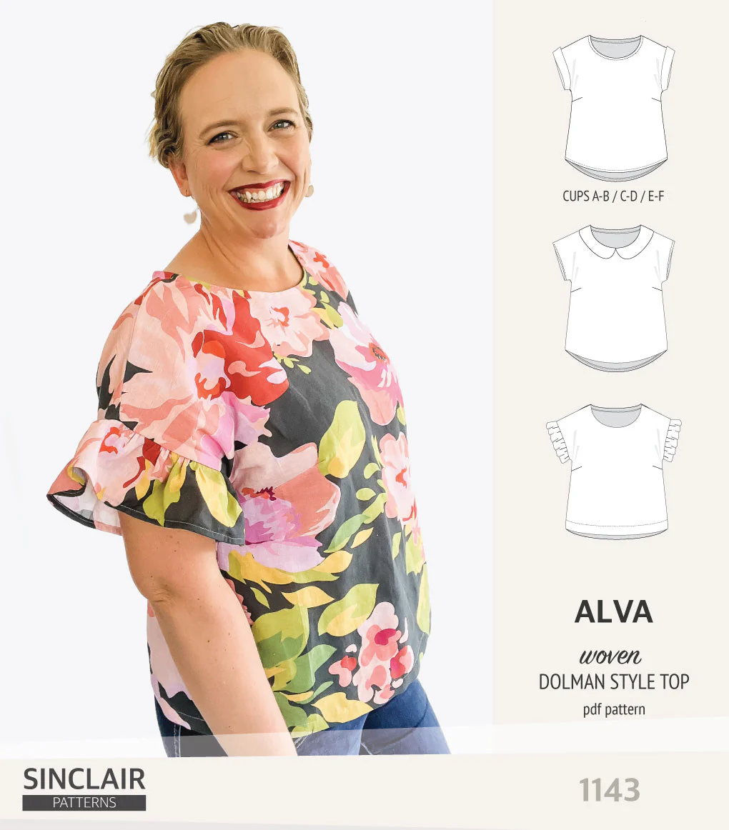 Sinclair Patterns Alva Top - US 0-30 - PDF Pattern