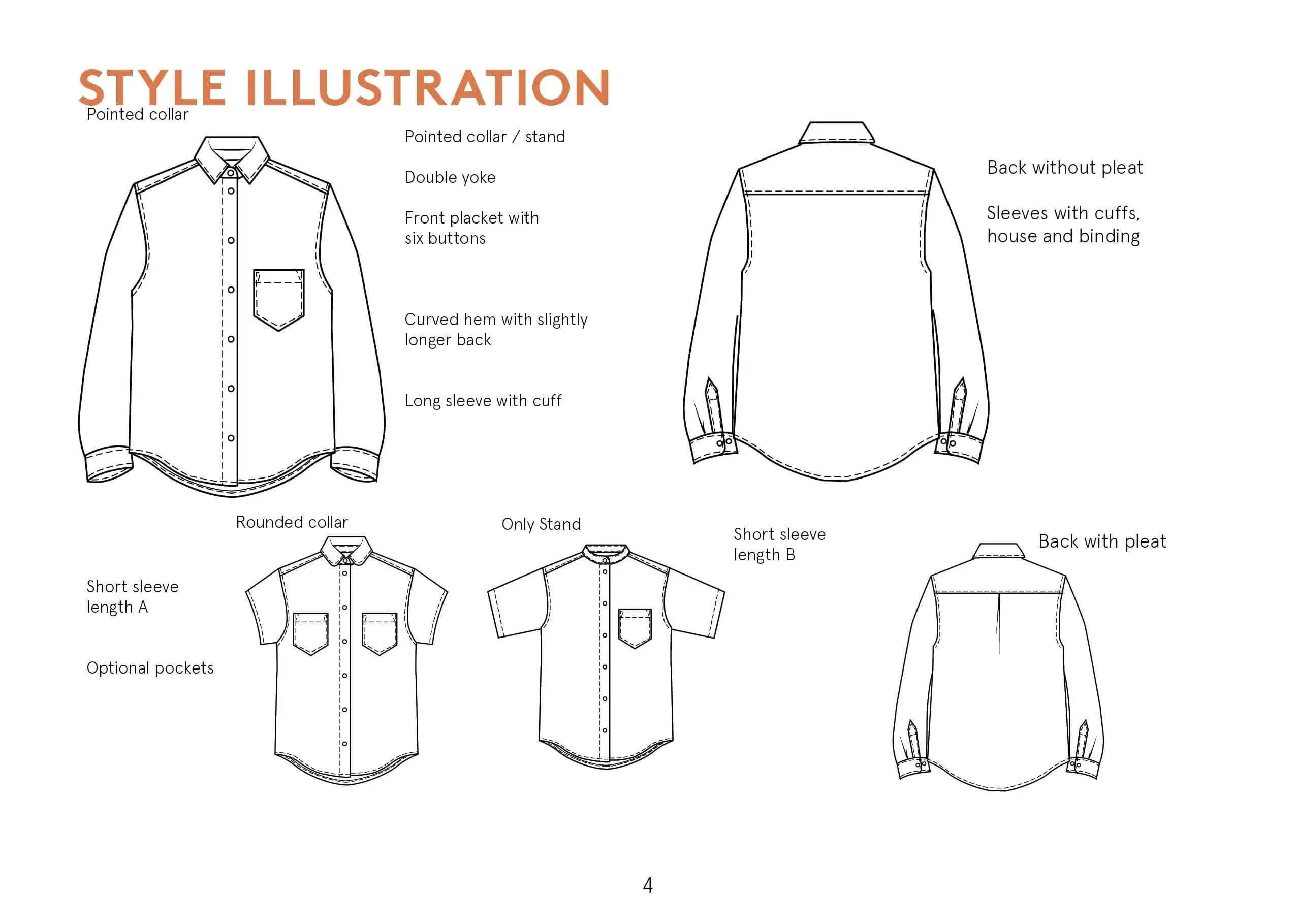 Wardrobe By Me Anna Shirt - US 0-24 - PDF Pattern - Image 3