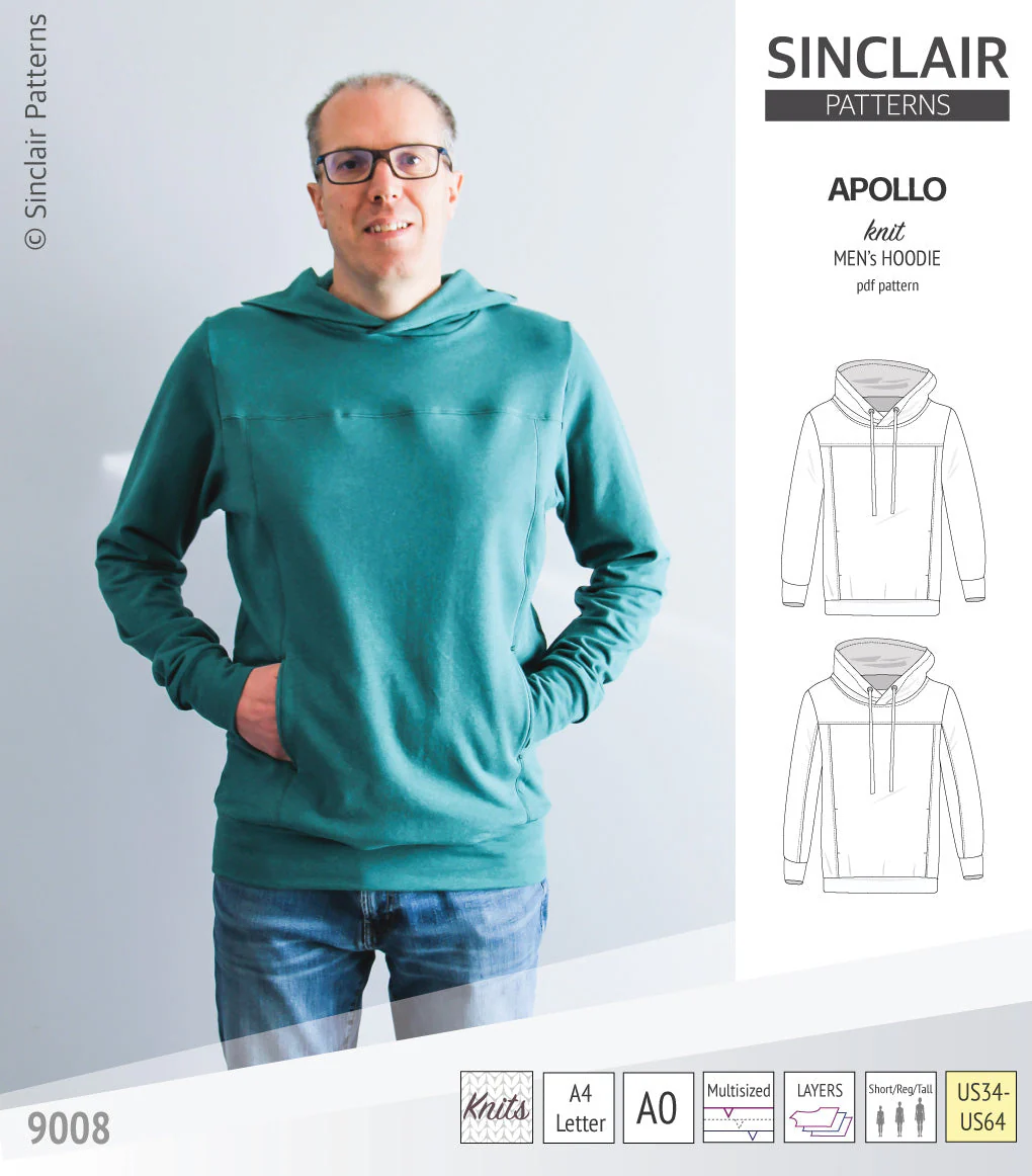 Sinclair Patterns Apollo Hoodie - XS-5XL - PDF Pattern - Image 13