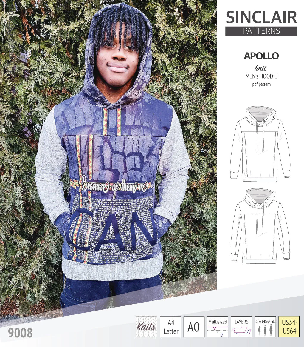 Sinclair Patterns Apollo Hoodie - XS-5XL - PDF Pattern - Image 15