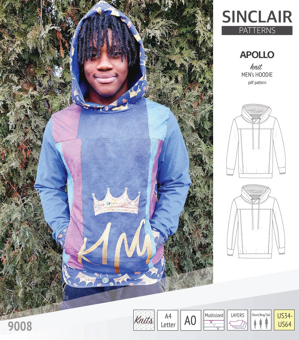 Sinclair Patterns Apollo Hoodie - XS-5XL - PDF Pattern - Image 16