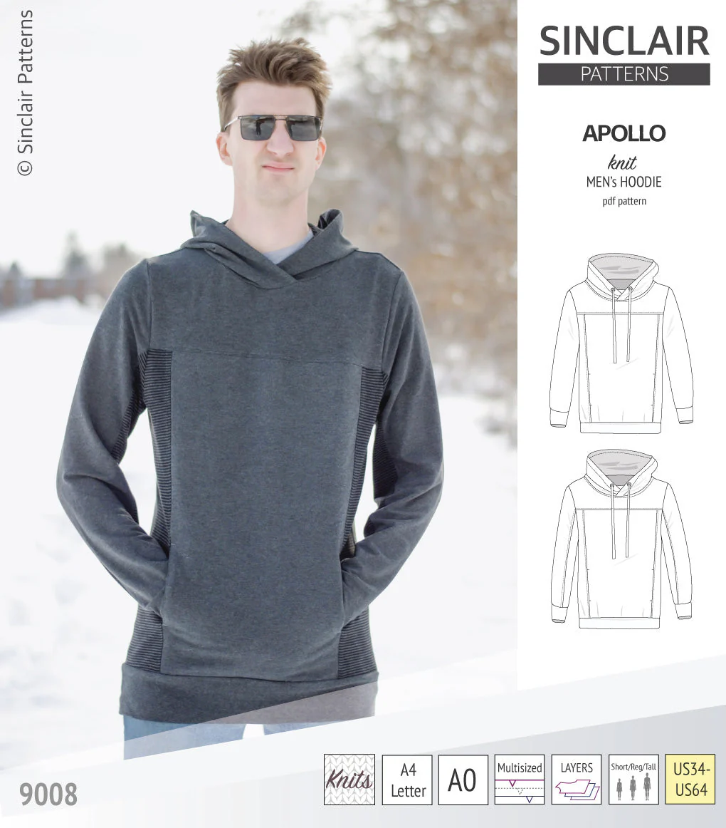 Sinclair Patterns Apollo Hoodie - XS-5XL - PDF Pattern - Image 17