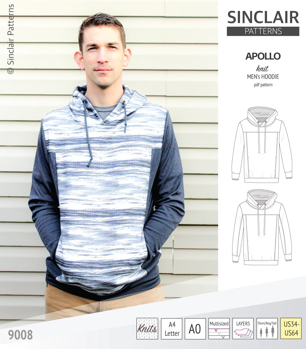 Sinclair Patterns Apollo Hoodie - XS-5XL - PDF Pattern - Image 19