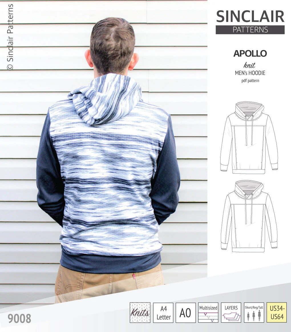 Sinclair Patterns Apollo Hoodie - XS-5XL - PDF Pattern - Image 20