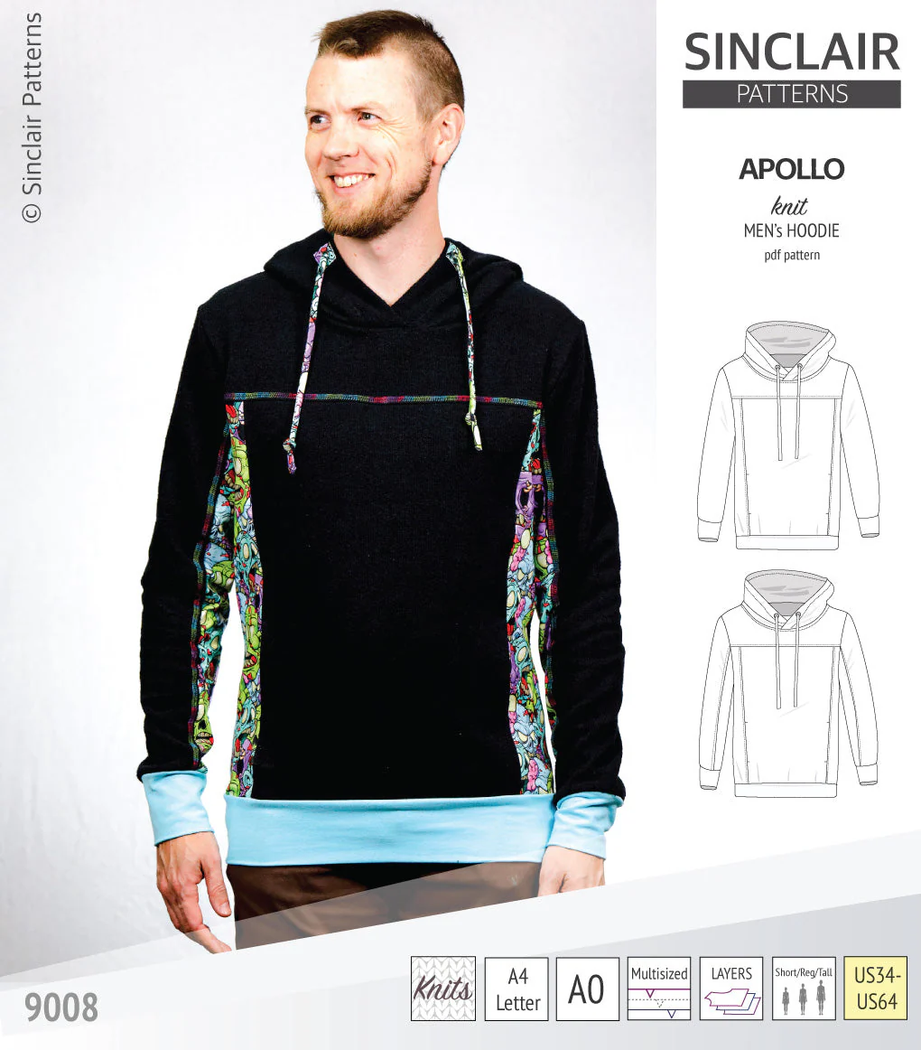 Sinclair Patterns Apollo Hoodie - XS-5XL - PDF Pattern - Image 21