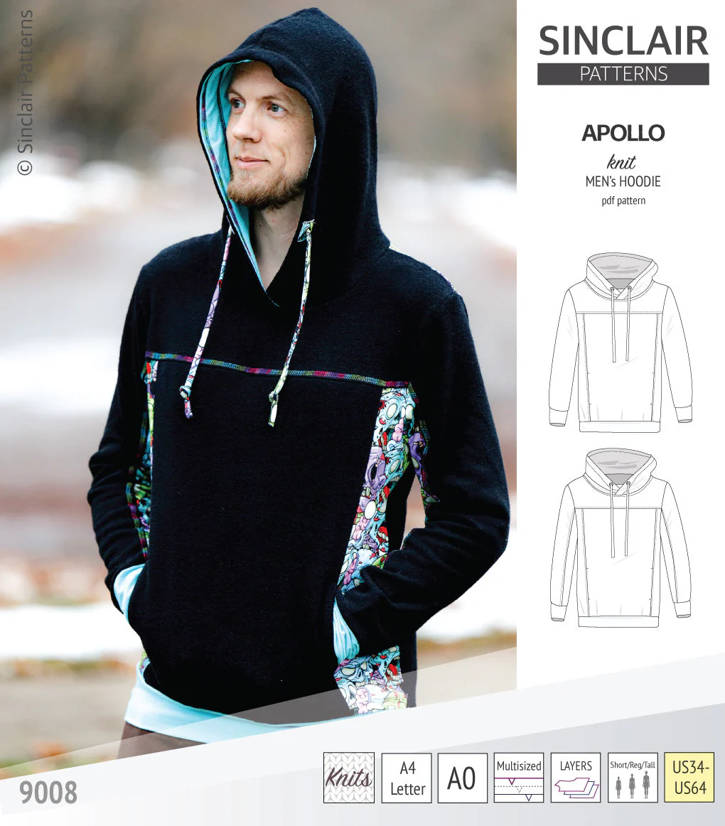 Sinclair Patterns Apollo Hoodie - XS-5XL - PDF Pattern - Image 22