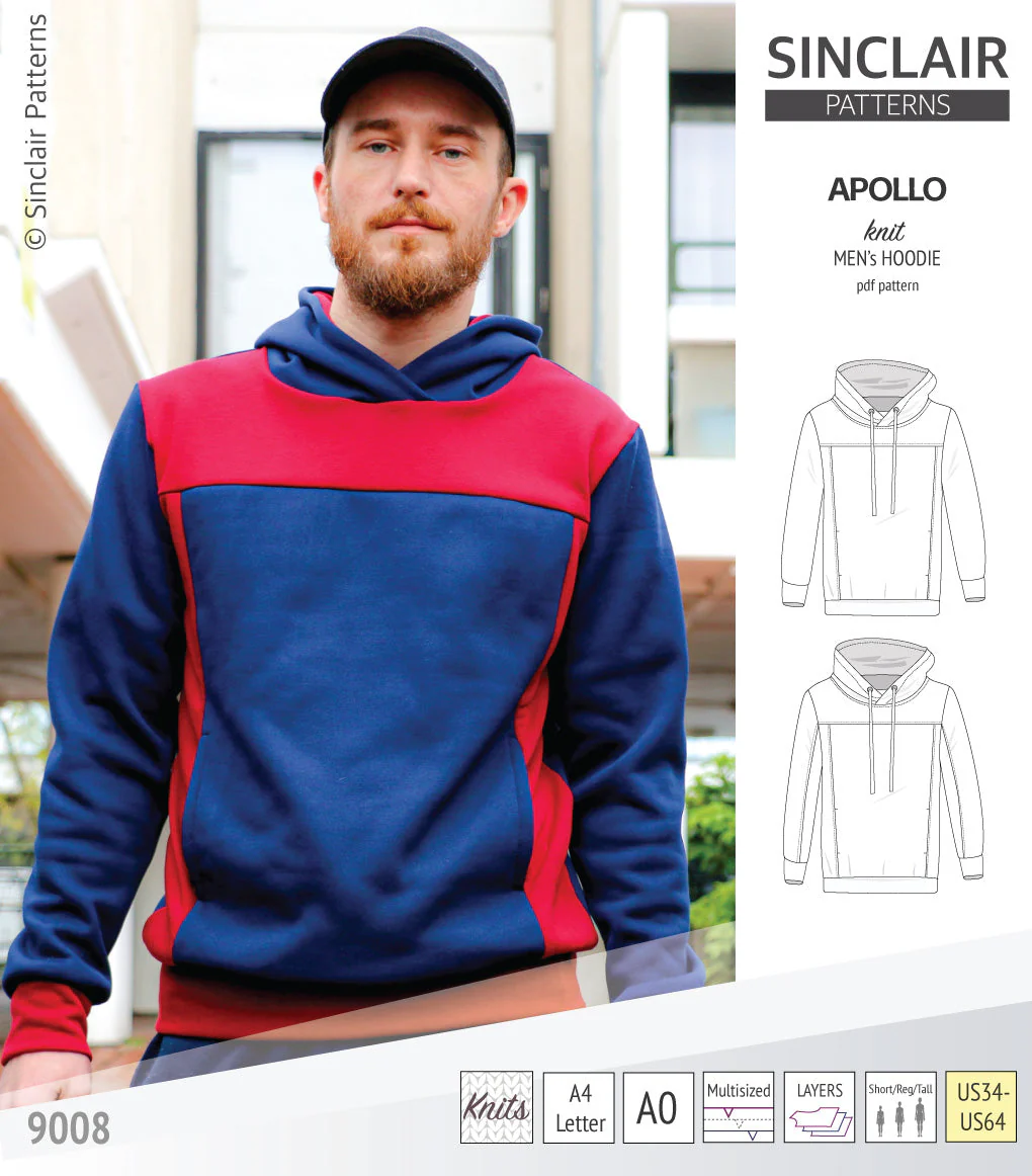 Sinclair Patterns Apollo Hoodie - XS-5XL - PDF Pattern - Image 25