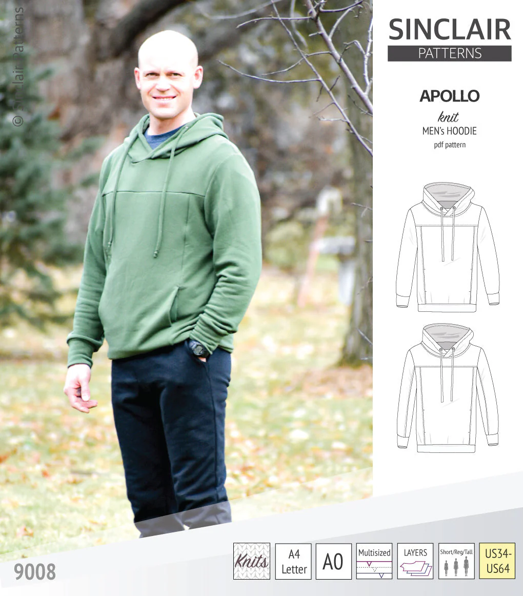 Sinclair Patterns Apollo Hoodie - XS-5XL - PDF Pattern - Image 26