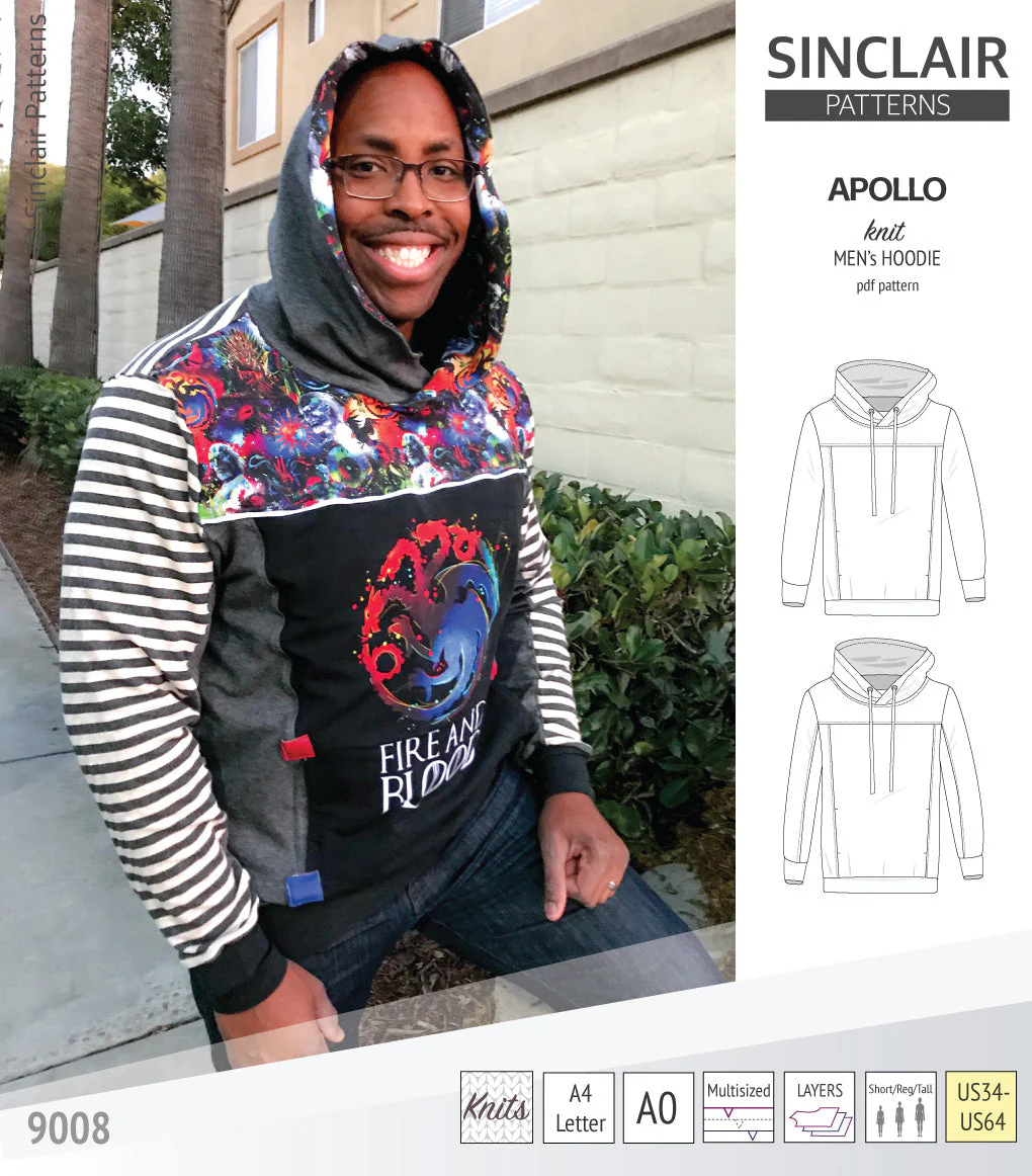 Sinclair Patterns Apollo Hoodie - XS-5XL - PDF Pattern - Image 27