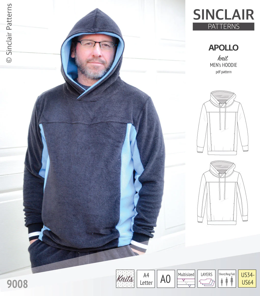 Sinclair Patterns Apollo Hoodie - XS-5XL - PDF Pattern - Image 28