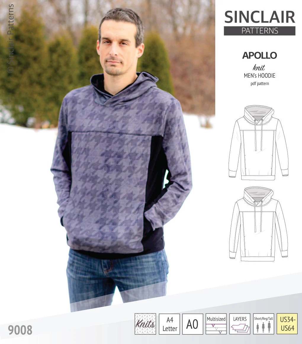 Sinclair Patterns Apollo Hoodie - XS-5XL - PDF Pattern - Image 29
