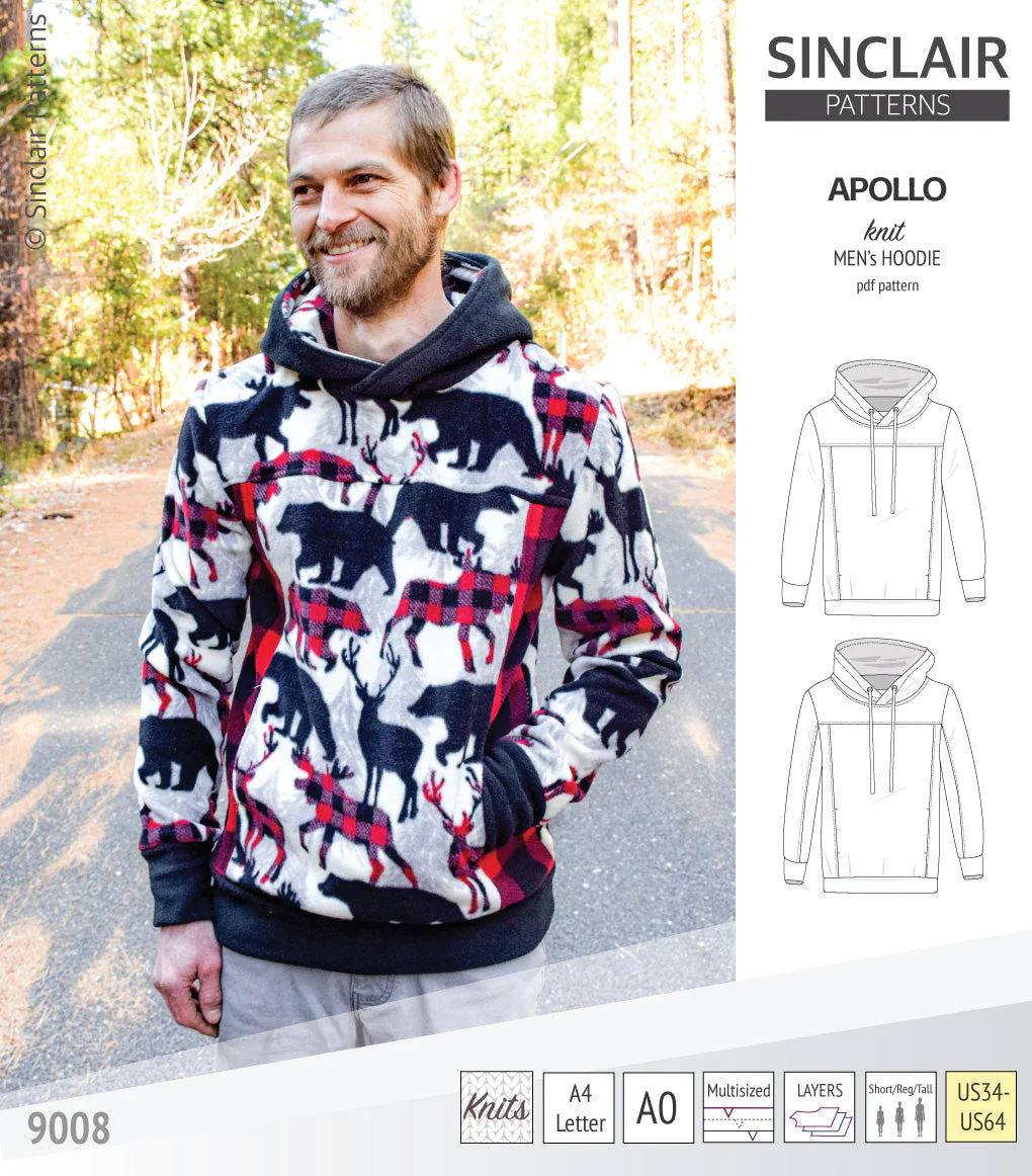 Sinclair Patterns Apollo Hoodie - XS-5XL - PDF Pattern - Image 31