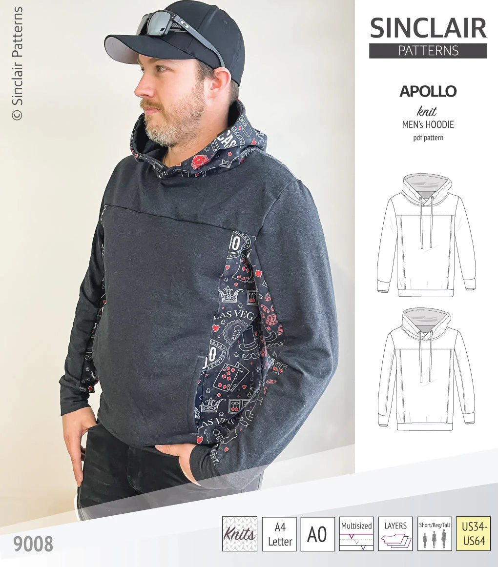 Sinclair Patterns Apollo Hoodie - XS-5XL - PDF Pattern - Image 35