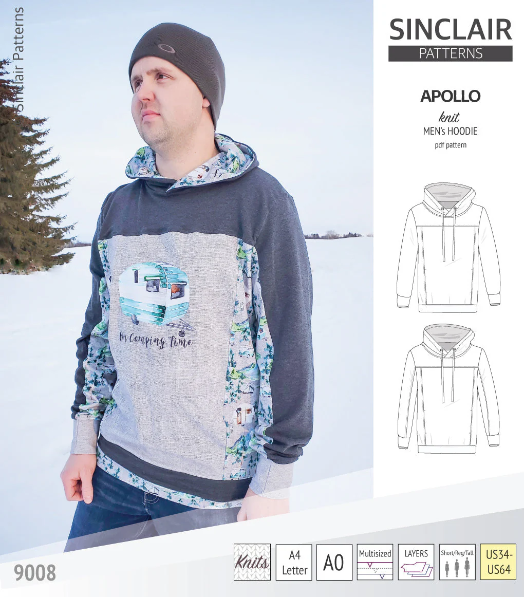 Sinclair Patterns Apollo Hoodie - XS-5XL - PDF Pattern - Image 36
