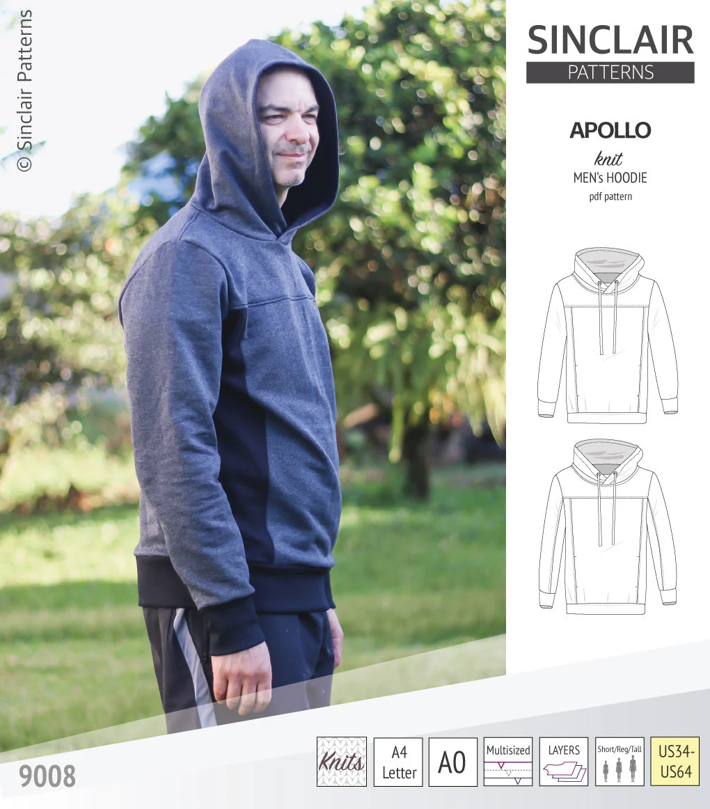 Sinclair Patterns Apollo Hoodie - XS-5XL - PDF Pattern - Image 37
