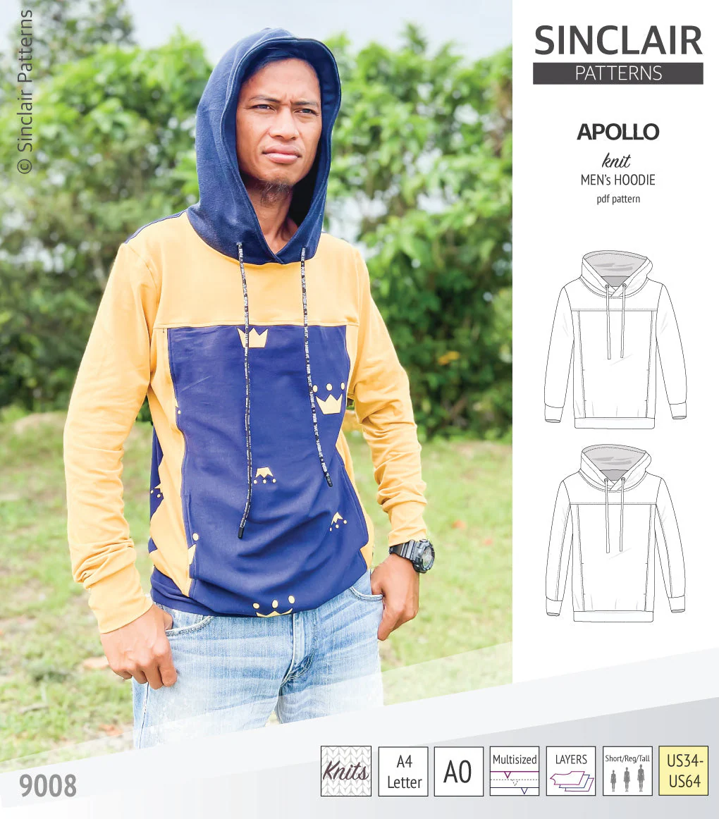 Sinclair Patterns Apollo Hoodie - XS-5XL - PDF Pattern - Image 38
