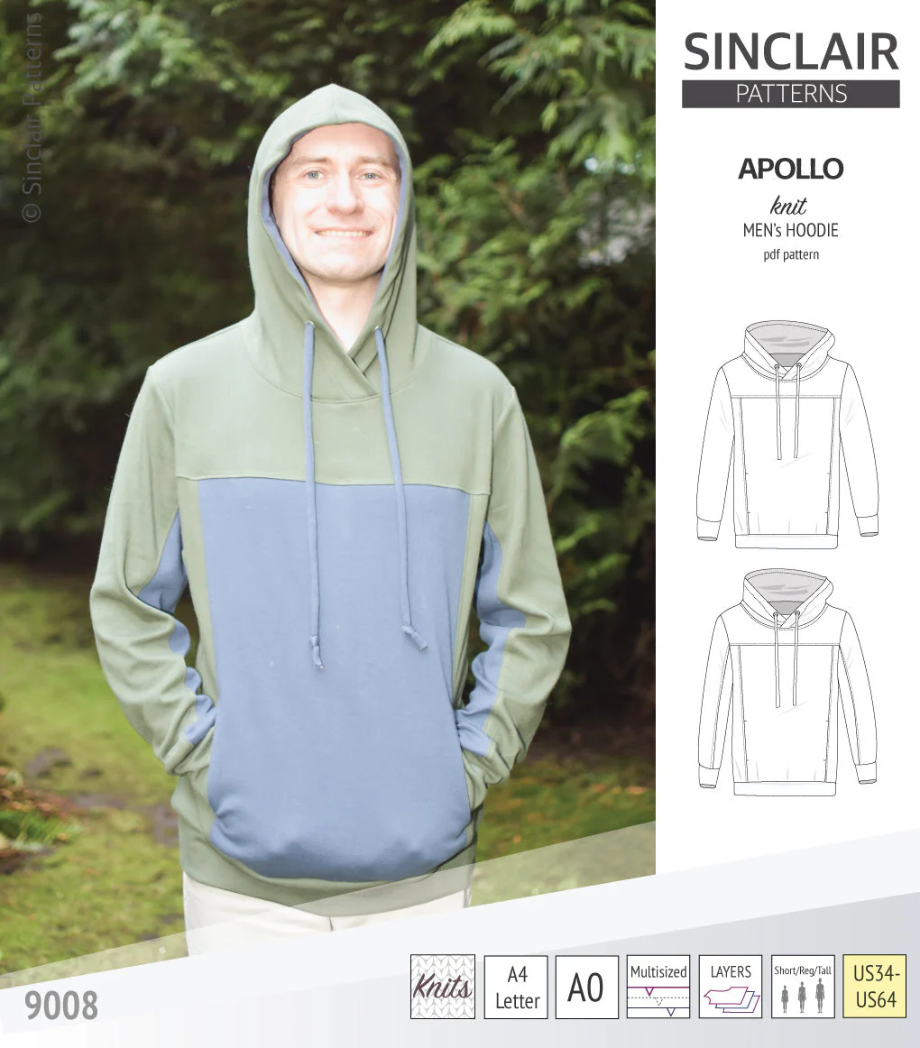 Sinclair Patterns Apollo Hoodie - XS-5XL - PDF Pattern - Image 39