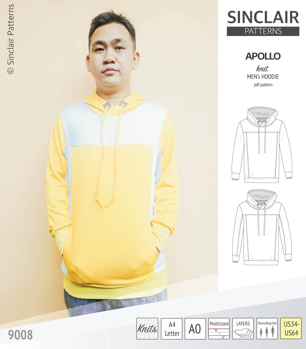 Sinclair Patterns Apollo Hoodie - XS-5XL - PDF Pattern - Image 40