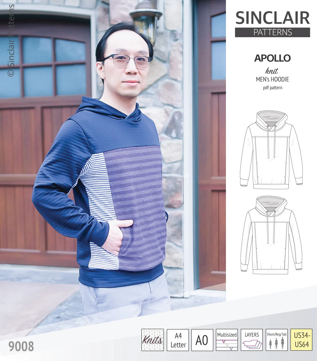 Sinclair Patterns Apollo Hoodie - XS-5XL - PDF Pattern - Image 41