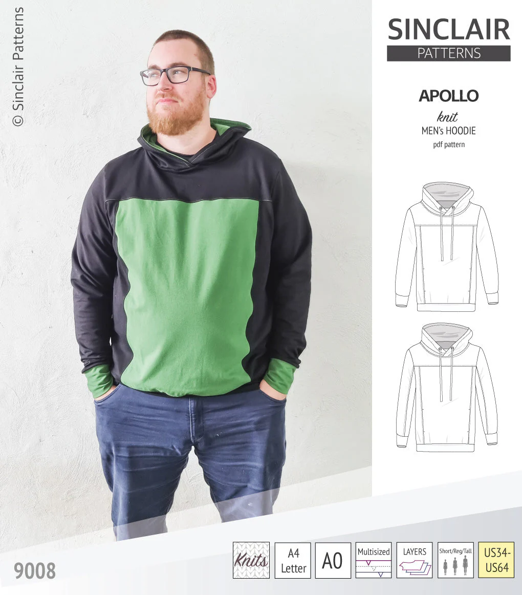 Sinclair Patterns Apollo Hoodie - XS-5XL - PDF Pattern - Image 42