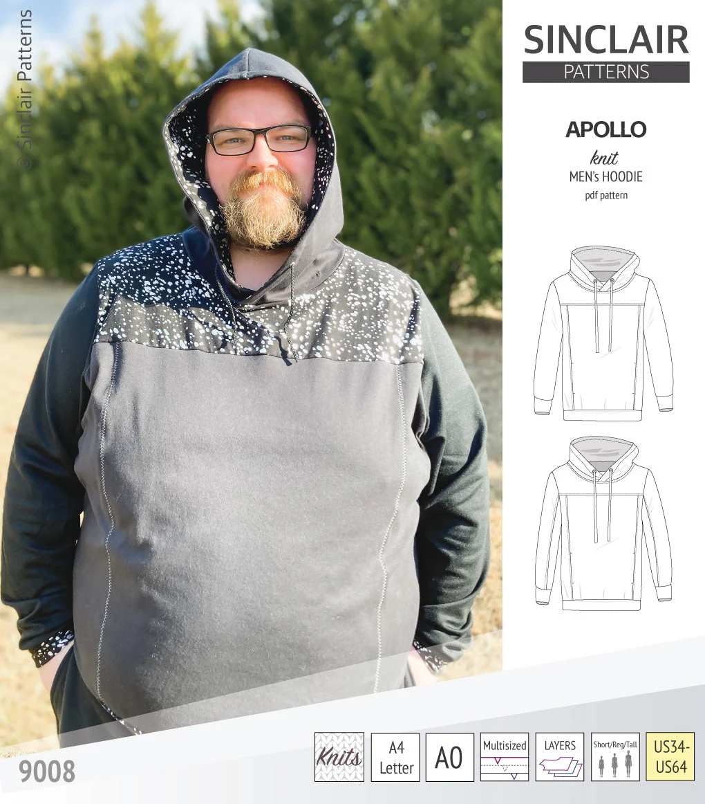 Sinclair Patterns Apollo Hoodie - XS-5XL - PDF Pattern - Image 43