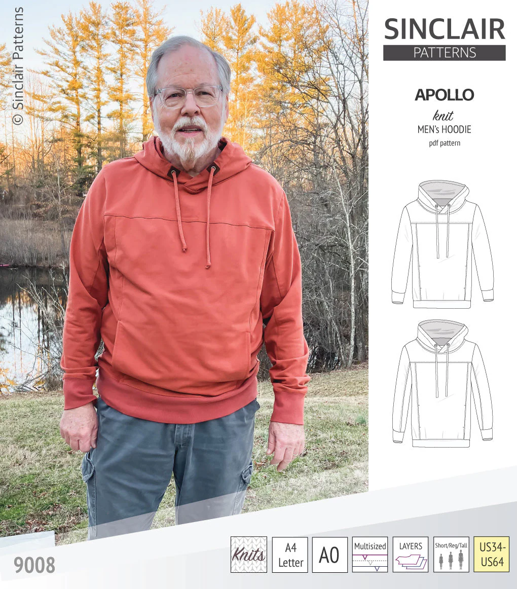 Sinclair Patterns Apollo Hoodie - XS-5XL - PDF Pattern - Image 45