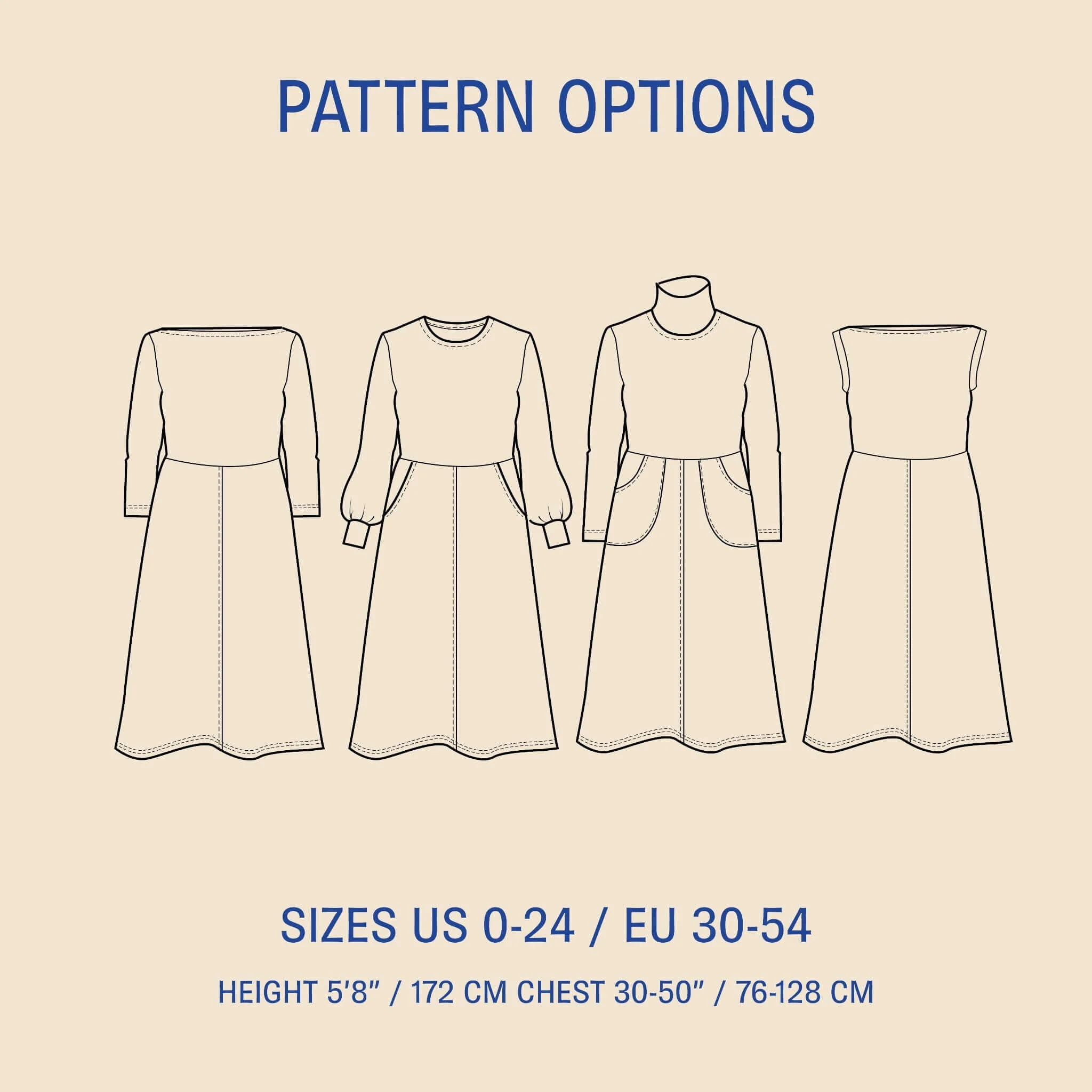Wardrobe By Me Asta Dress - US 0-24 - PDF pattern - Image 2
