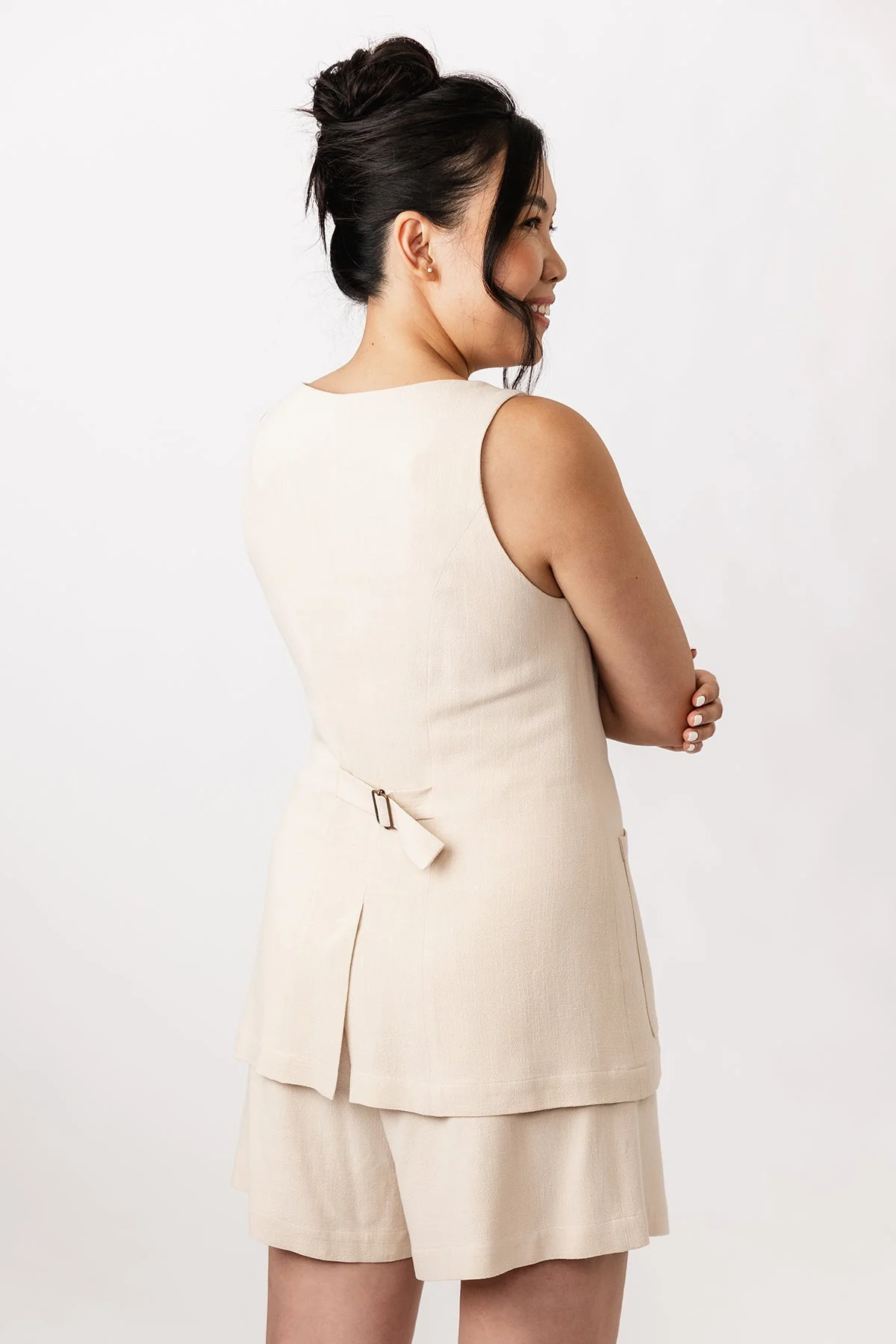 Named Clothing ASTERI button down dress & vest US0-24 - PDF Pattern - Image 9