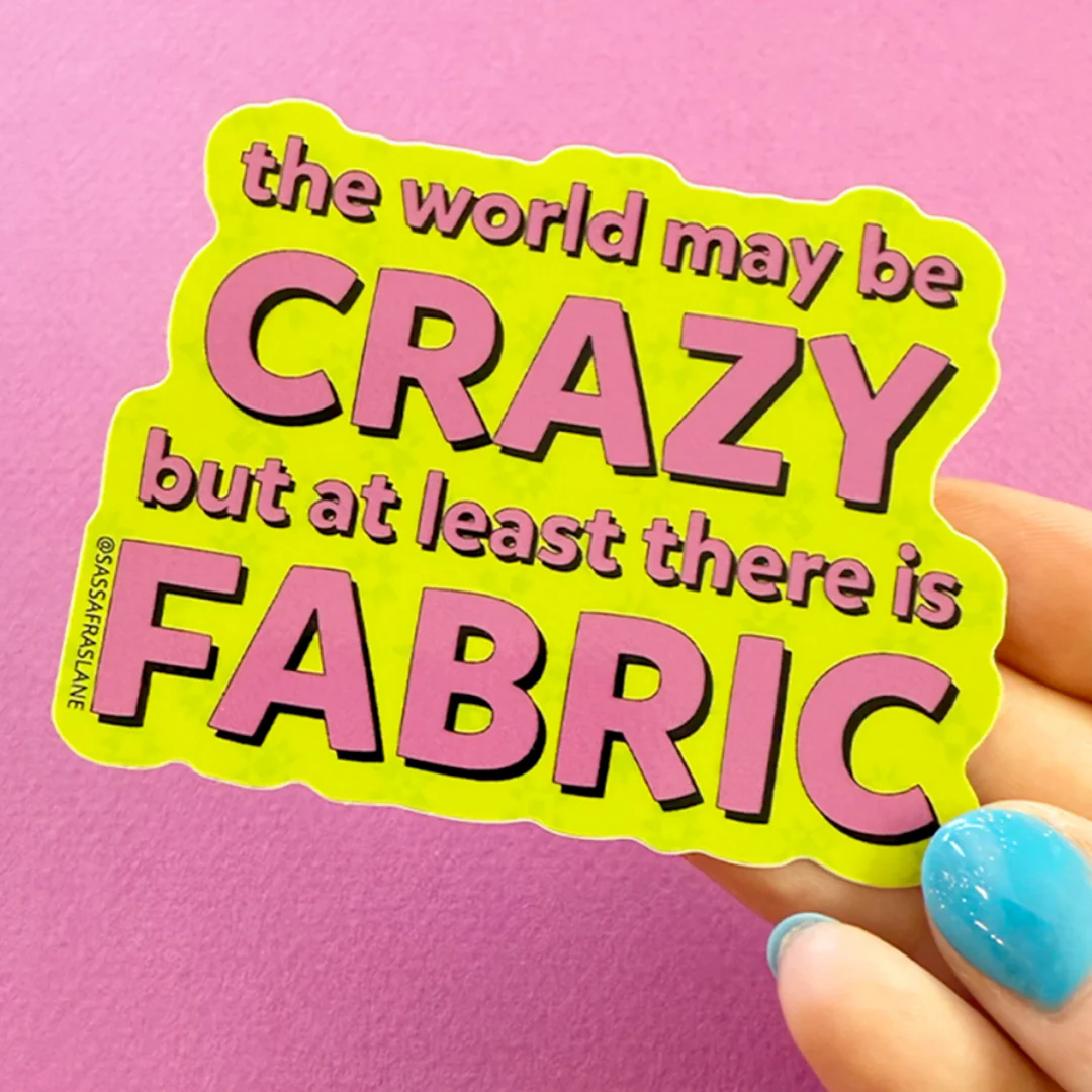 "Crazy World" Sticker