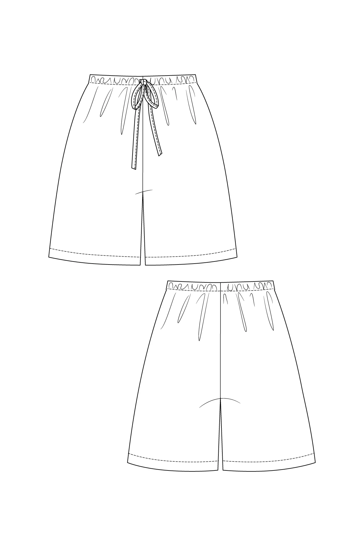 Named Clothing AULIO elastic waist shorts & trousers XS-XXL - PDF Pattern - Image 8