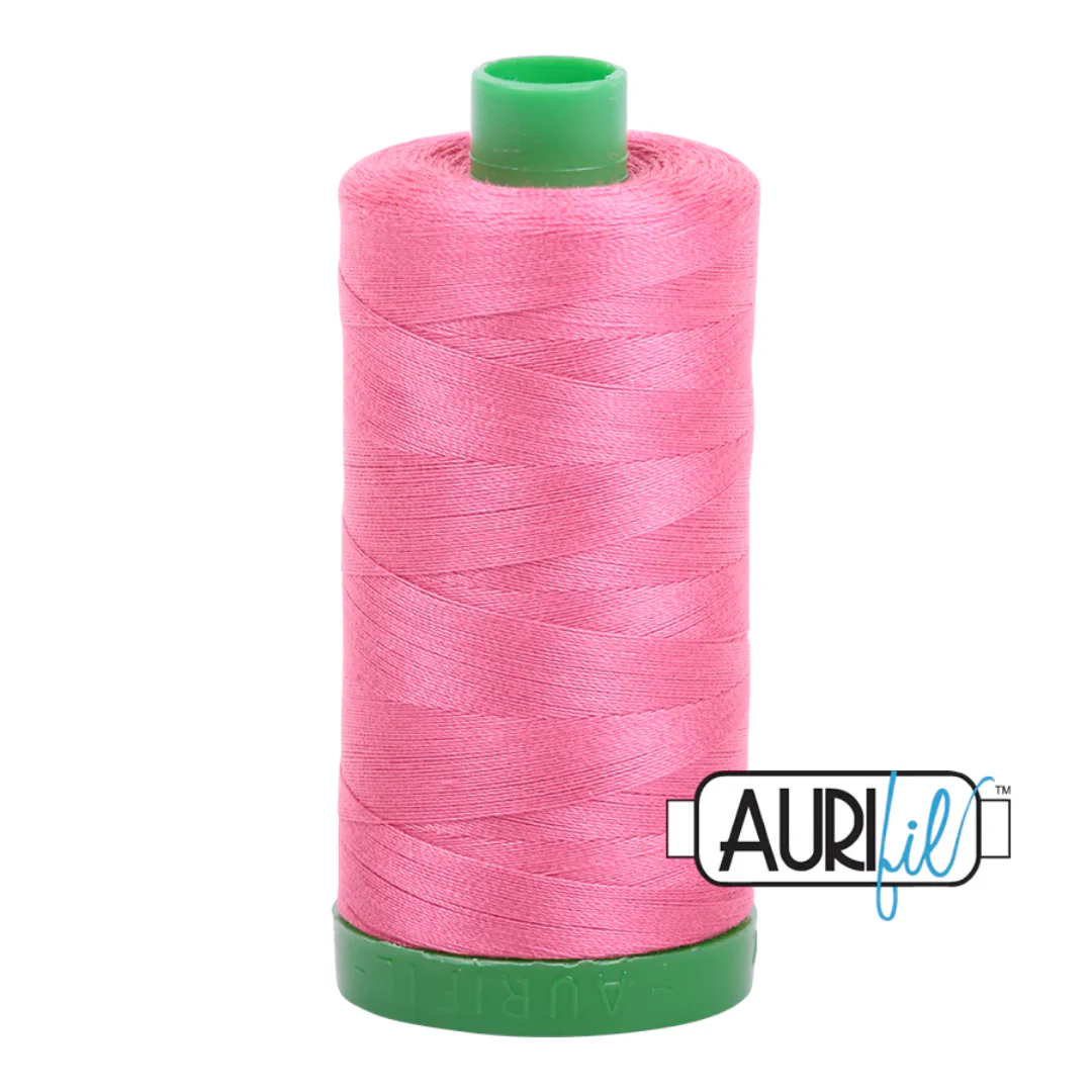 Aurifil Mako Cotton Thread Solid 40wt 1094yds/1000m Blossom Pink - #2530