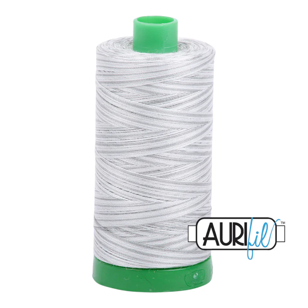 Aurifil Mako Cotton Thread Variegated 40wt 1094yds/1000m Silver Moon - #4060