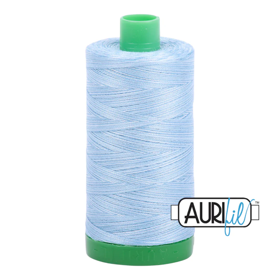 Aurifil Mako Cotton Thread Solid 40wt 1094yds/1000m Stone Washed Denim - #3770