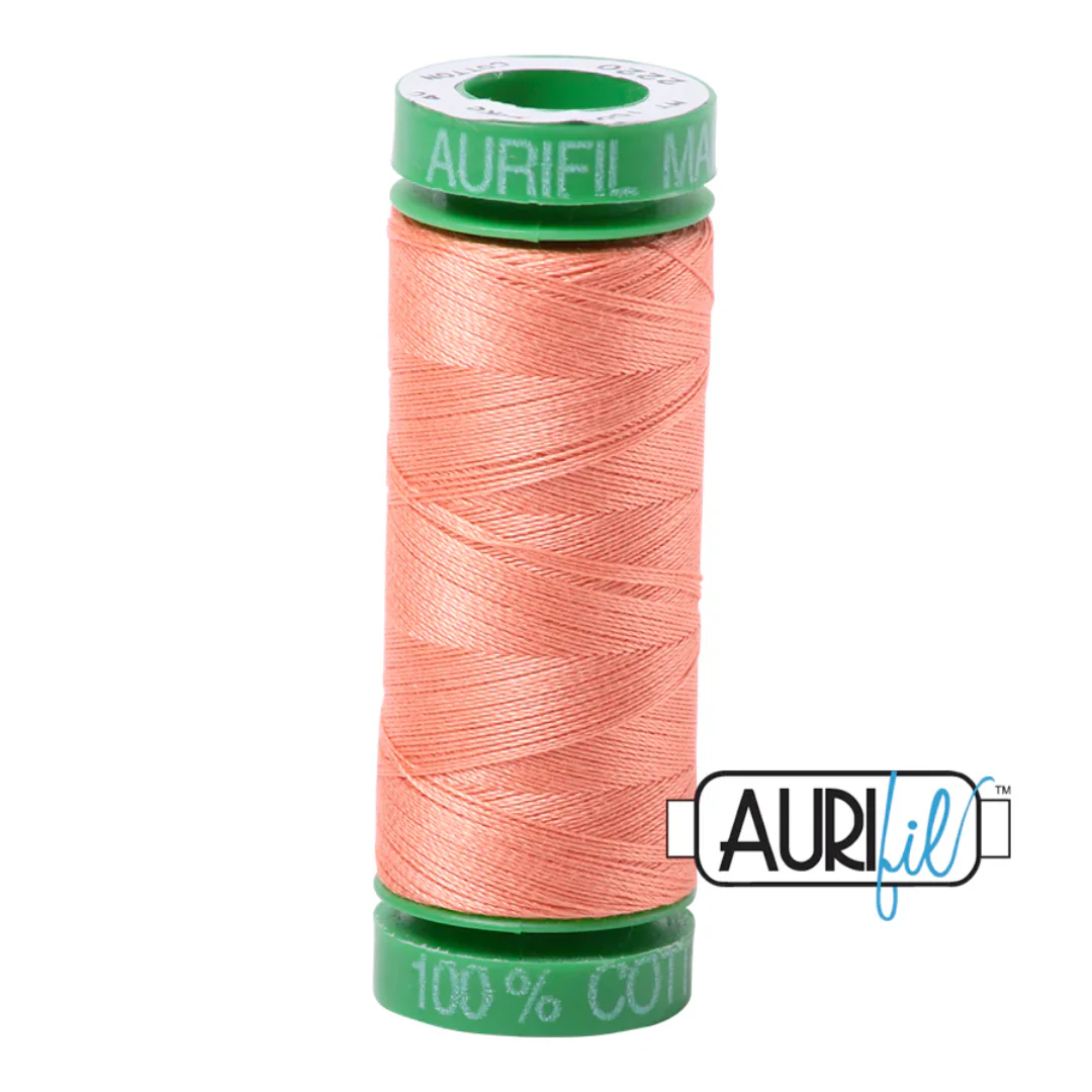 Aurifil Mako Cotton Thread Solid 40wt 220yds/200m Light Salmon - #2220
