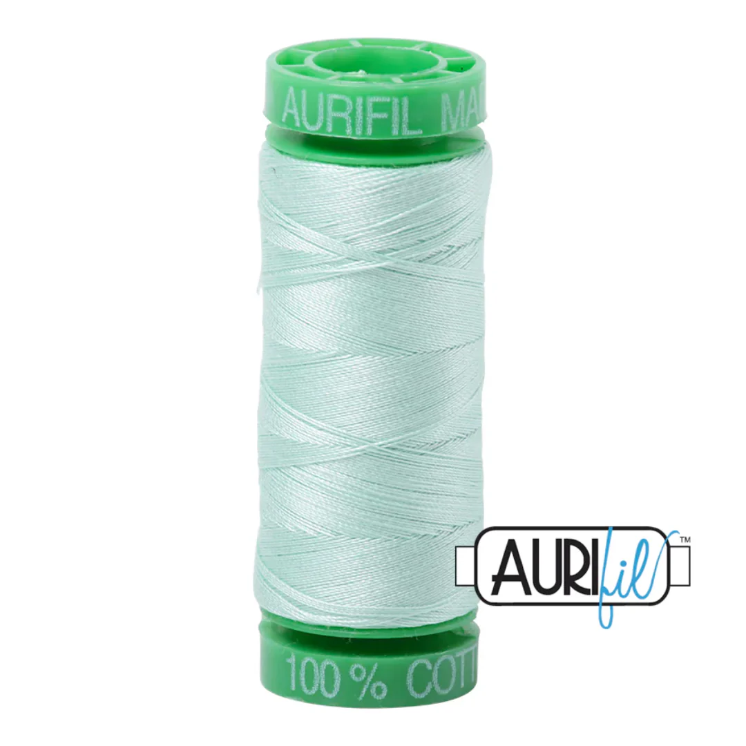 Aurifil Mako Cotton Thread Solid 40wt 220yds/200m Mint - #2830