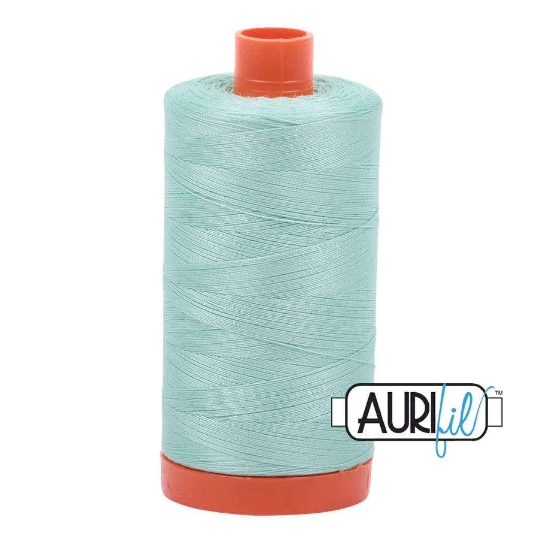Aurifil Mako Cotton Thread Solid 50wt 1422yds/1300m Medium Mint - #2835