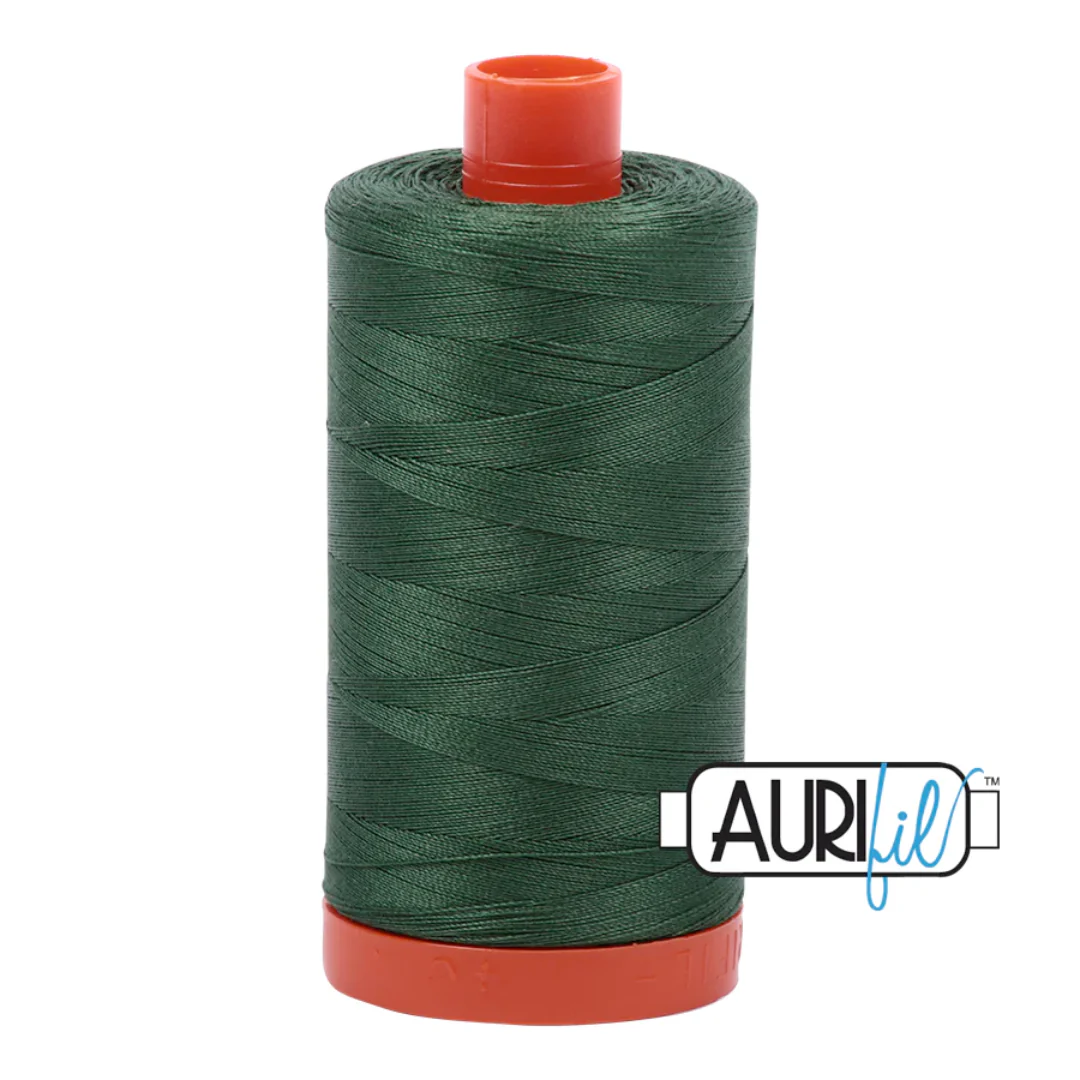 Aurifil Mako Cotton Thread Solid 50wt 1422yds/1300m Pine - #2892
