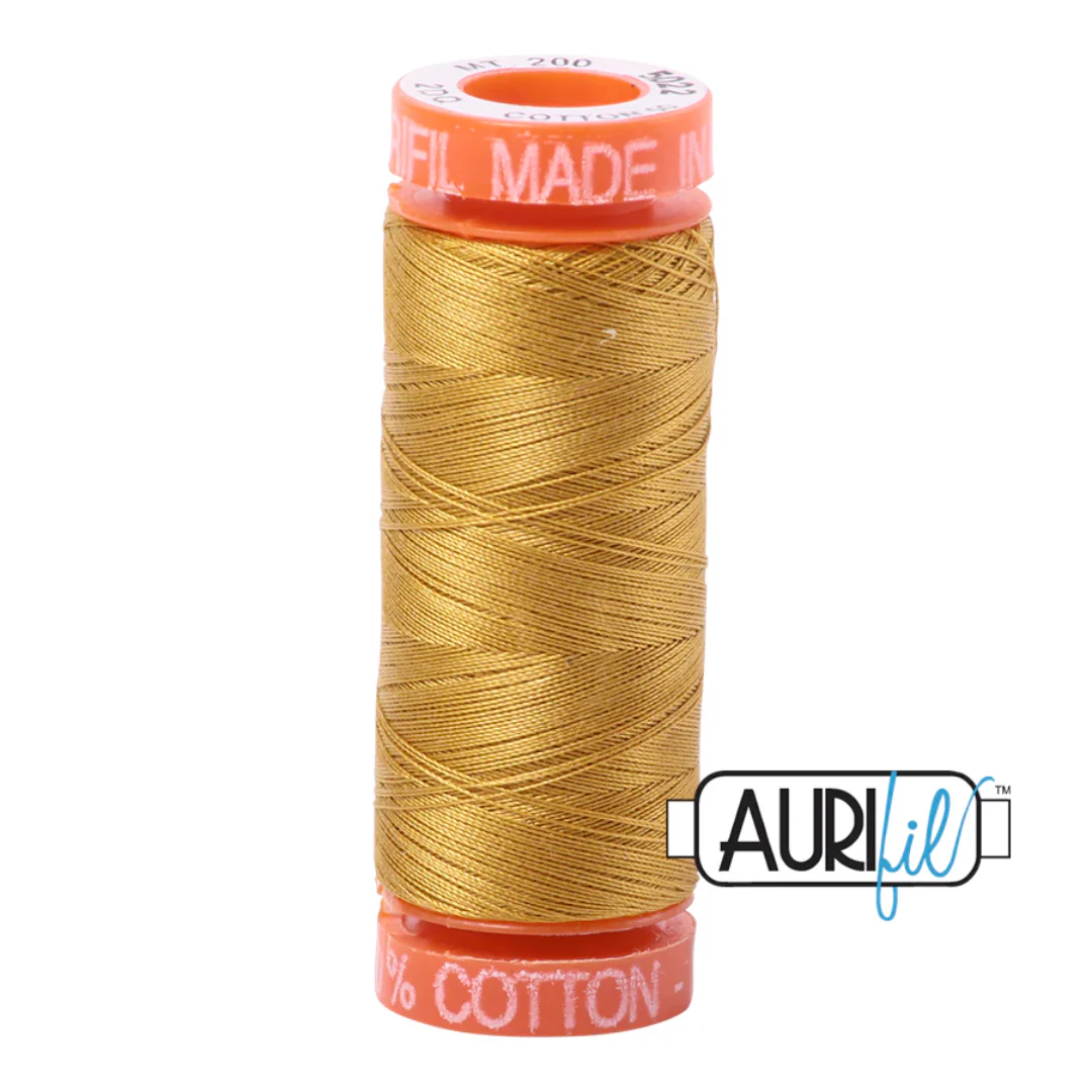 Aurifil Mako Cotton Thread Solid 50wt 220yds Mustard - #5022