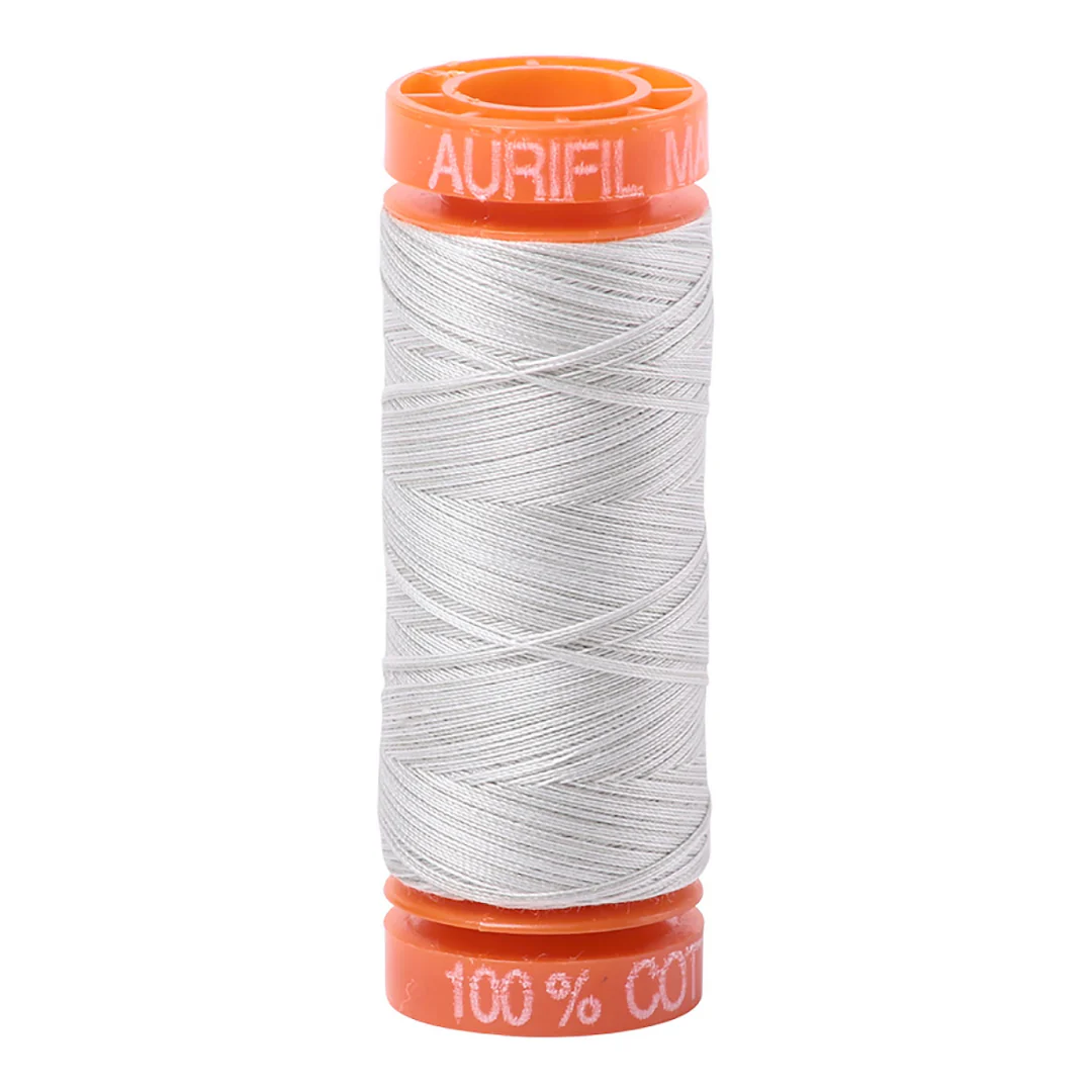 Aurifil Mako Cotton Thread Variegated 50wt 220yds in Grey