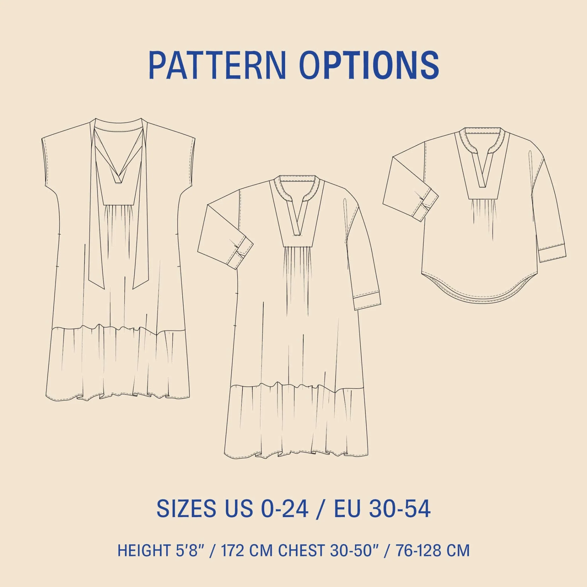 Wardrobe By Me Aurora Dress - US 0-24 - PDF Pattern - Image 2