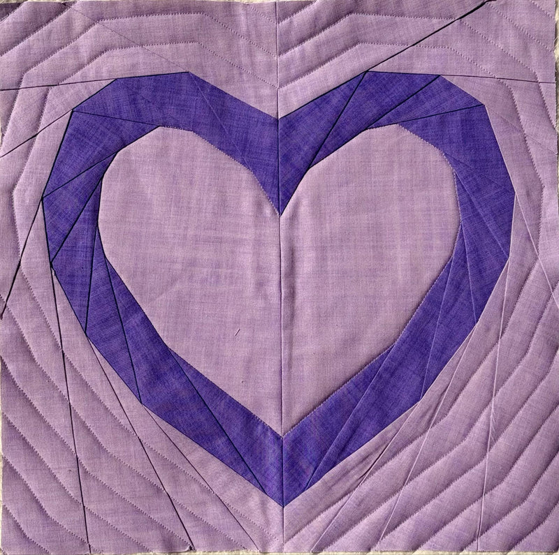 Aurora + Holly Love Foundation Paper Piecing Wall Hanging Pattern - Image 4
